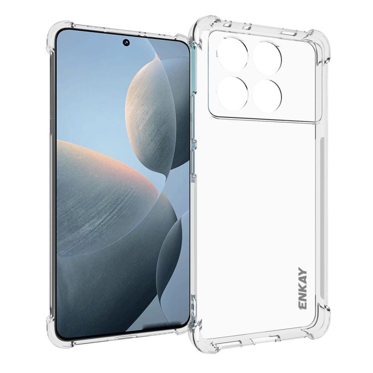 ENKAY Hat-Prince Transparent TPU Shockproof Phone Case, For Redmi 15a 5G, For Xiaomi 17T, For Xiaomi 17 Ultra, For Redmi Note 15 Pro 4G Global 163.2mm, For Redmi K90, For Redmi K90 Pro Max, For Redmi Note 15 Pro+ 5G Global 163.3mm                      ...
