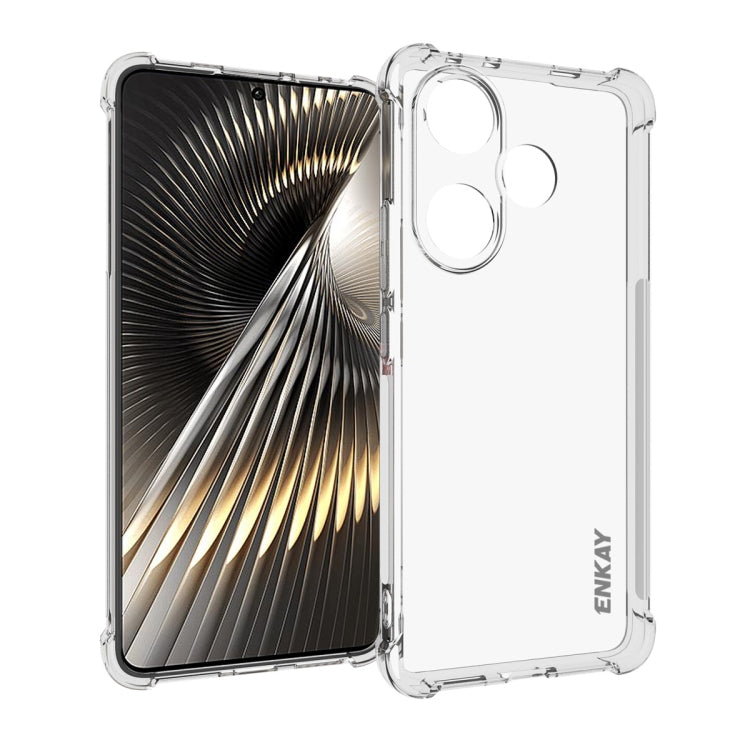 ENKAY Hat-Prince Transparent TPU Shockproof Phone Case, For Redmi 15a 5G, For Xiaomi 17T, For Xiaomi 17 Ultra, For Redmi Note 15 Pro 4G Global 163.2mm, For Redmi K90, For Redmi K90 Pro Max, For Redmi Note 15 Pro+ 5G Global 163.3mm                      ...