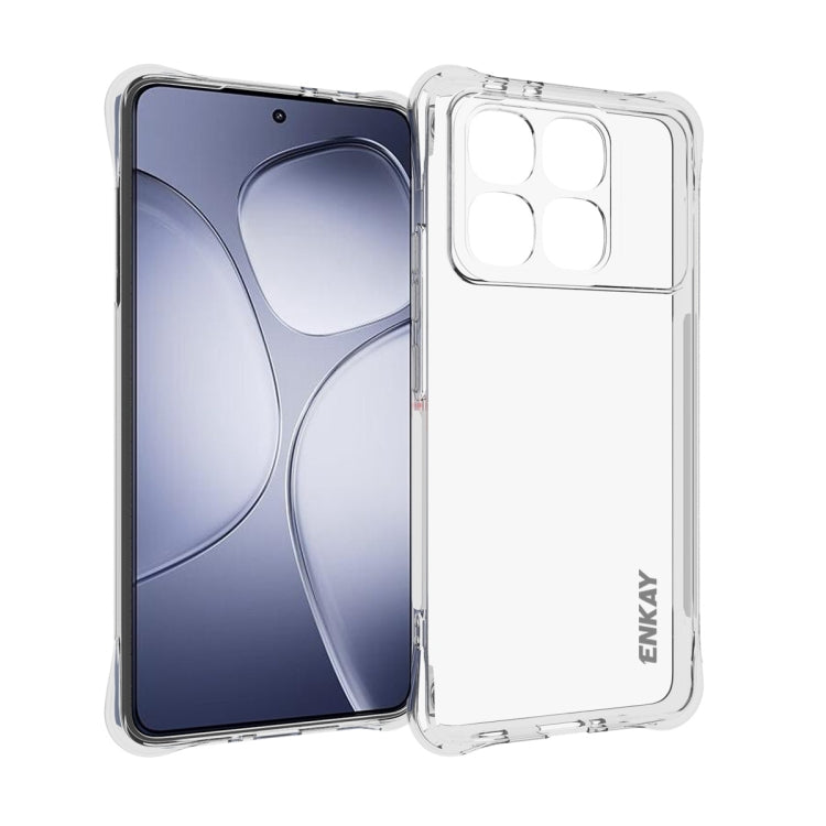 ENKAY Hat-Prince Transparent TPU Shockproof Phone Case, For Redmi 15a 5G, For Xiaomi 17T, For Xiaomi 17 Ultra, For Redmi Note 15 Pro 4G Global 163.2mm, For Redmi K90, For Redmi K90 Pro Max, For Redmi Note 15 Pro+ 5G Global 163.3mm                      ...