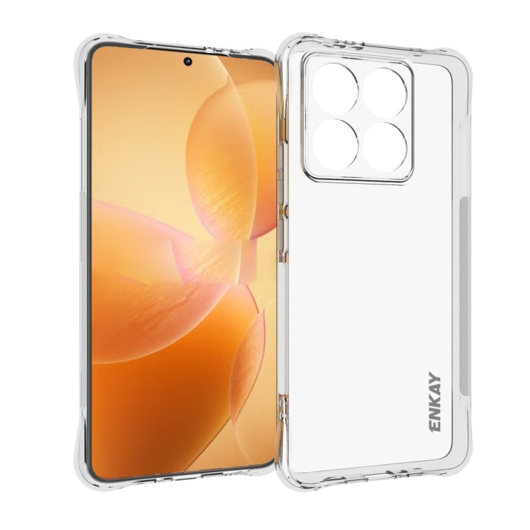 ENKAY Hat-Prince Transparent TPU Shockproof Phone Case, For Redmi 15a 5G, For Xiaomi 17T, For Xiaomi 17 Ultra, For Redmi Note 15 Pro 4G Global 163.2mm, For Redmi K90, For Redmi K90 Pro Max, For Redmi Note 15 Pro+ 5G Global 163.3mm                      ...