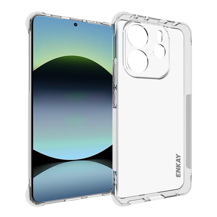 ENKAY Hat-Prince Transparent TPU Shockproof Phone Case, For Redmi 15a 5G, For Xiaomi 17T, For Xiaomi 17 Ultra, For Redmi Note 15 Pro 4G Global 163.2mm, For Redmi K90, For Redmi K90 Pro Max, For Redmi Note 15 Pro+ 5G Global 163.3mm                      ...