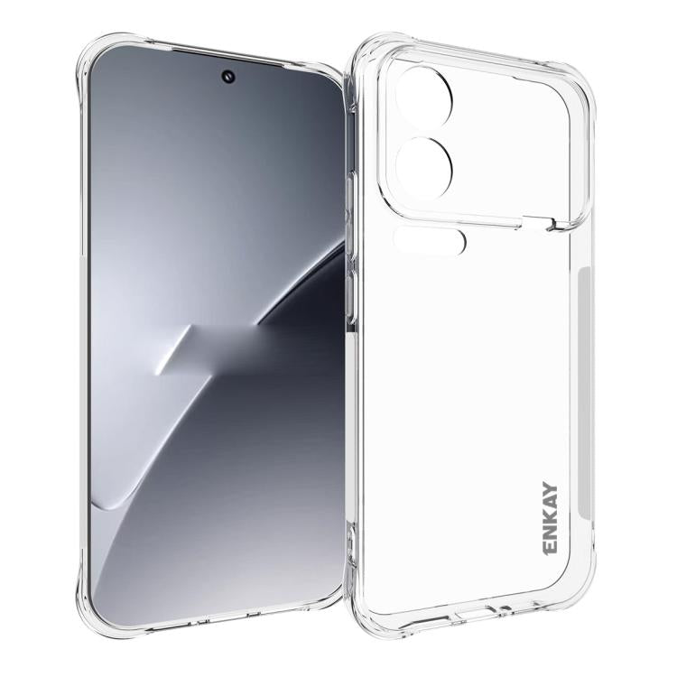 ENKAY Hat-Prince Transparent TPU Shockproof Phone Case, For Redmi 15a 5G, For Xiaomi 17T, For Xiaomi 17 Ultra, For Redmi Note 15 Pro 4G Global 163.2mm, For Redmi K90, For Redmi K90 Pro Max, For Redmi Note 15 Pro+ 5G Global 163.3mm                      ...