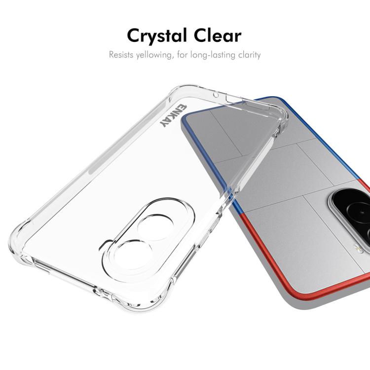 ENKAY Hat-Prince Transparent TPU Shockproof Phone Case, For Xiaomi Poco M7 Plus 5G / M7 4G 169mm, Redmi 15 5G Global / 15 4G SEA 169.5mm, For Redmi 15 5G / 4G EU 171mm, For Redmi 15C 5G / 4G Global 171mm