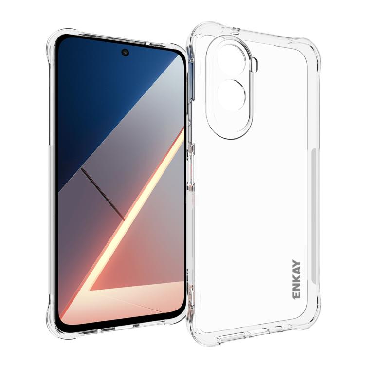 ENKAY Hat-Prince Transparent TPU Shockproof Phone Case, For Xiaomi Poco M7 Plus 5G / M7 4G 169mm, Redmi 15 5G Global / 15 4G SEA 169.5mm, For Redmi 15 5G / 4G EU 171mm, For Redmi 15C 5G / 4G Global 171mm