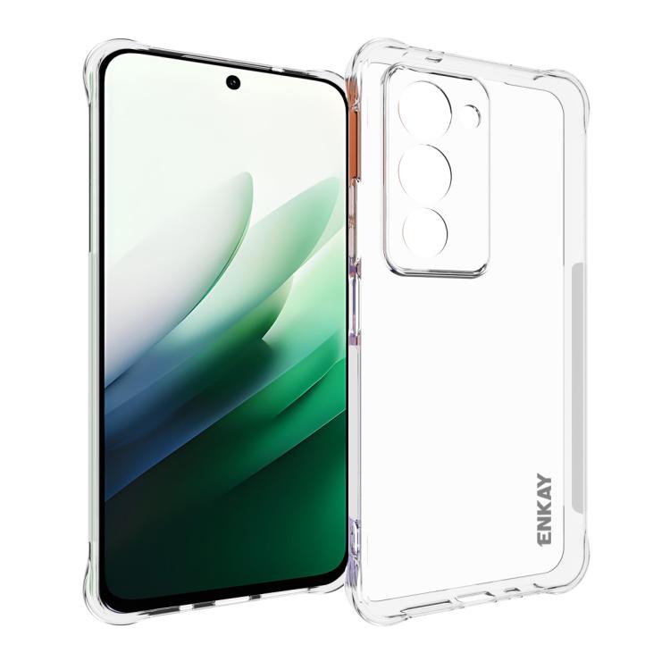 ENKAY Hat-Prince Transparent TPU Shockproof Phone Case, For Xiaomi Poco M7 Plus 5G / M7 4G 169mm, Redmi 15 5G Global / 15 4G SEA 169.5mm, For Redmi 15 5G / 4G EU 171mm, For Redmi 15C 5G / 4G Global 171mm
