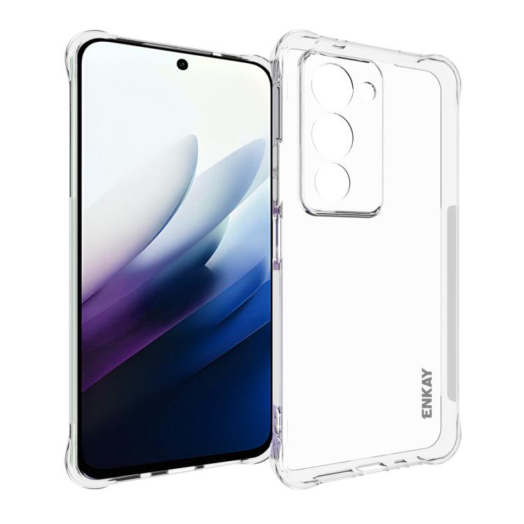 ENKAY Hat-Prince Transparent TPU Shockproof Phone Case, For Xiaomi Poco M7 Plus 5G / M7 4G 169mm, Redmi 15 5G Global / 15 4G SEA 169.5mm, For Redmi 15 5G / 4G EU 171mm, For Redmi 15C 5G / 4G Global 171mm
