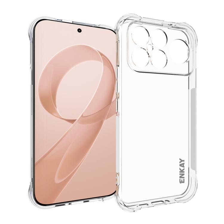 ENKAY Hat-Prince Transparent TPU Shockproof Phone Case, For Redmi 15a 5G, For Xiaomi 17T, For Xiaomi 17 Ultra, For Redmi Note 15 Pro 4G Global 163.2mm, For Redmi K90, For Redmi K90 Pro Max, For Redmi Note 15 Pro+ 5G Global 163.3mm                      ...