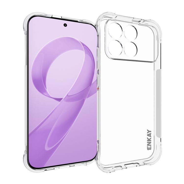ENKAY Hat-Prince Transparent TPU Shockproof Phone Case, For Redmi 15a 5G, For Xiaomi 17T, For Xiaomi 17 Ultra, For Redmi Note 15 Pro 4G Global 163.2mm, For Redmi K90, For Redmi K90 Pro Max, For Redmi Note 15 Pro+ 5G Global 163.3mm                      ...