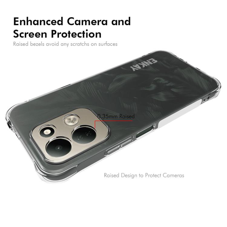 ENKAY Hat-Prince Transparent TPU Shockproof Phone Case, For Redmi 17 4G / 5G Global 170mm, For Redmi Note 15 4G / 5G Global 164mm, For Redmi 15C 5G / 4G EU 173mm, For Xiaomi Poco M7 Plus 5G / M7 4G 169mm, Redmi 15 5G Global / 15 4G SEA 169.5mm         ...