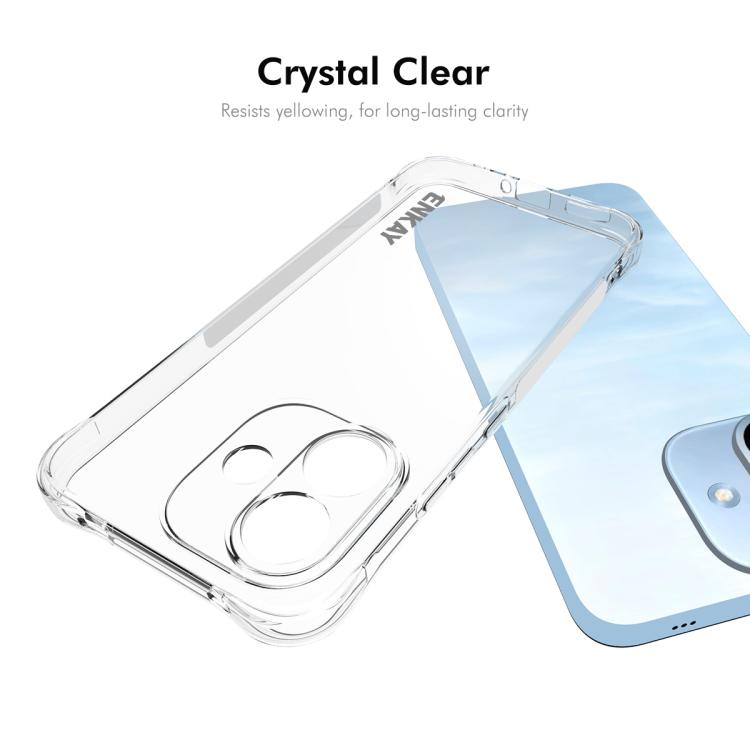 ENKAY Hat-Prince Transparent TPU Shockproof Phone Case, For Redmi Note 17 Pro 5G Global 163mm, For Xiaomi 17T Pro5G, For Redmi 15a 5G, For Xiaomi 17T, For Xiaomi 17 Ultra, For Redmi Note 15 Pro 4G Global 163.2mm, For Redmi K90, For Redmi K90 Pro Max   ...