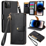 Love Zipper Lanyard Leather Phone Case, For iPhone 14 Pro Max, For iPhone 7 / 8 / SE 2022, For iPhone 13 Pro Max, For iPhone 13 Pro, For iPhone 13, For iPhone 12 / 12 Pro, For iPhone 12 Pro Max, For iPhone 11 Pro Max