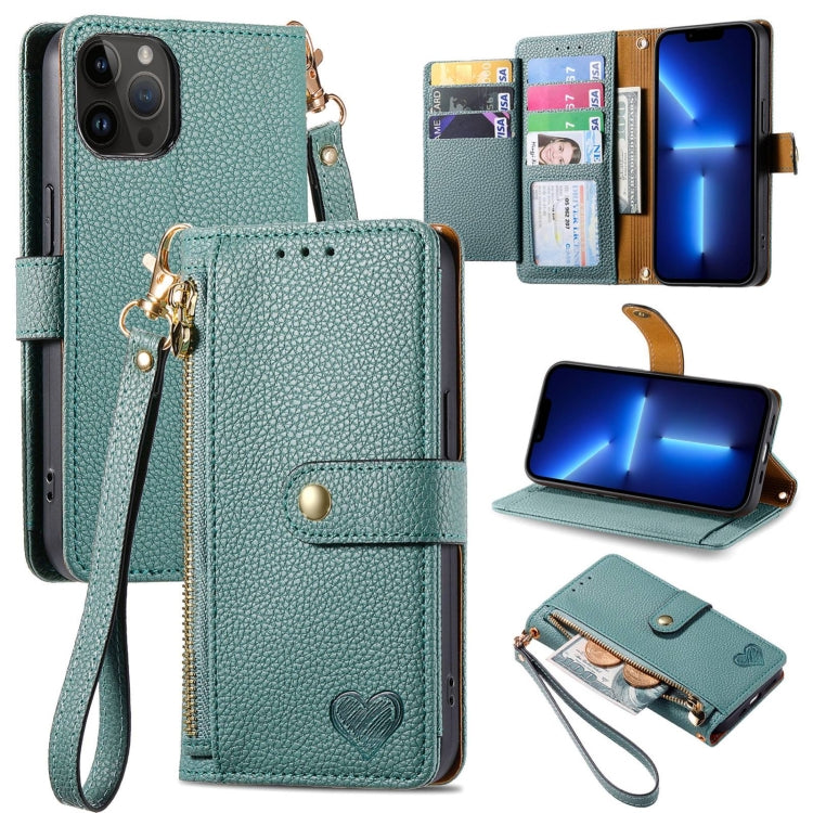 Love Zipper Lanyard Leather Phone Case, For iPhone 14 Pro Max, For iPhone 7 / 8 / SE 2022, For iPhone 13 Pro Max, For iPhone 13 Pro, For iPhone 13, For iPhone 12 / 12 Pro, For iPhone 12 Pro Max, For iPhone 11 Pro Max