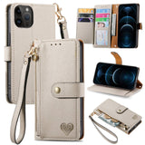 Love Zipper Lanyard Leather Phone Case, For iPhone 14 Pro Max, For iPhone 7 / 8 / SE 2022, For iPhone 13 Pro Max, For iPhone 13 Pro, For iPhone 13, For iPhone 12 / 12 Pro, For iPhone 12 Pro Max, For iPhone 11 Pro Max