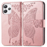 Butterfly Love Flower Embossed Leather Phone Case, For Xiaomi Redmi Note 12R, For Xiaomi 13T, For Redmi 15C 5G / 4G Glodal 171mm