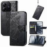 Butterfly Love Flower Embossed Leather Phone Case, For Xiaomi 15, For Xiaomi Redmi Note 14 5G, For Xiaomi Redmi Note 14 Pro+ 5G, For Xiaomi Redmi Note 14 Pro 5G, For Xiaomi Redmi 13 4G, For Xiaomi Redmi Turbo 3 5G