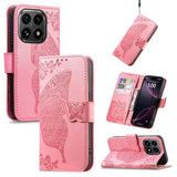 Butterfly Love Flower Embossed Leather Phone Case, For Xiaomi 17, For Xiaomi Poco M7 4G 169mm, For Xiaomi 15T Pro, For Xiaomi 15T, For Xiaomi 15 Ultra, For Xiaomi 15 Pro