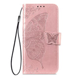 Butterfly Love Flower Embossed Leather Phone Case, For Xiaomi 17, For Xiaomi Poco M7 4G 169mm, For Xiaomi 15T Pro, For Xiaomi 15T, For Xiaomi 15 Ultra, For Xiaomi 15 Pro