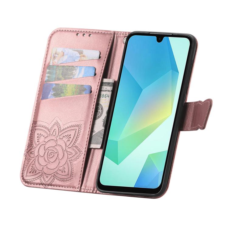 Butterfly Love Flower Embossed Leather Phone Case, For Xiaomi 17, For Xiaomi Poco M7 4G 169mm, For Xiaomi 15T Pro, For Xiaomi 15T, For Xiaomi 15 Ultra, For Xiaomi 15 Pro