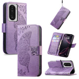 Butterfly Love Flower Embossed Leather Phone Case, For Xiaomi 17, For Xiaomi Poco M7 4G 169mm, For Xiaomi 15T Pro, For Xiaomi 15T, For Xiaomi 15 Ultra, For Xiaomi 15 Pro