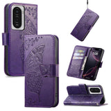 Butterfly Love Flower Embossed Leather Phone Case, For Xiaomi 17, For Xiaomi Poco M7 4G 169mm, For Xiaomi 15T Pro, For Xiaomi 15T, For Xiaomi 15 Ultra, For Xiaomi 15 Pro