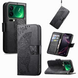Butterfly Love Flower Embossed Leather Phone Case, For Xiaomi Poco X8 Pro Max 5G, For Xiaomi Poco X8 Pro 5G, For Redmi Turbo 5 Max 5G, For Redmi Turbo 5 5G, For Xiaomi 17 Pro Max, For Xiaomi 17 Pro