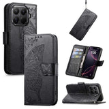 Butterfly Love Flower Embossed Leather Phone Case, For Xiaomi 17, For Xiaomi Poco M7 4G 169mm, For Xiaomi 15T Pro, For Xiaomi 15T, For Xiaomi 15 Ultra, For Xiaomi 15 Pro
