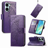 Butterfly Love Flower Embossed Leather Phone Case, For Xiaomi Poco X8 Pro Max 5G, For Xiaomi Poco X8 Pro 5G, For Redmi Turbo 5 Max 5G, For Redmi Turbo 5 5G, For Xiaomi 17 Pro Max, For Xiaomi 17 Pro