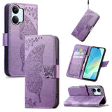 Butterfly Love Flower Embossed Leather Phone Case, For Xiaomi Poco X8 Pro Max 5G, For Xiaomi Poco X8 Pro 5G, For Redmi Turbo 5 Max 5G, For Redmi Turbo 5 5G, For Xiaomi 17 Pro Max, For Xiaomi 17 Pro