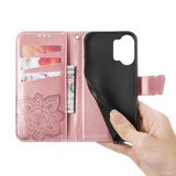 Butterfly Love Flower Embossed Leather Phone Case, For Xiaomi Poco X8 Pro Max 5G, For Xiaomi Poco X8 Pro 5G, For Redmi Turbo 5 Max 5G, For Redmi Turbo 5 5G, For Xiaomi 17 Pro Max, For Xiaomi 17 Pro