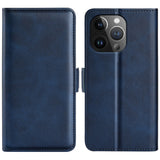 Dual-side Magnetic Buckle Horizontal Flip Leather Phone Case, For iPhone 15 Pro Max, For iPhone 15 Pro, For iPhone 15 Plus, For iPhone 15