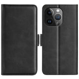 Dual-side Magnetic Buckle Horizontal Flip Leather Phone Case, For iPhone 15 Pro Max, For iPhone 15 Pro, For iPhone 15 Plus, For iPhone 15