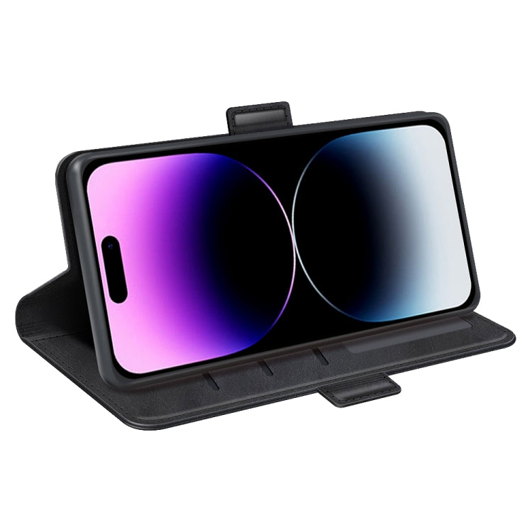 Dual-side Magnetic Buckle Horizontal Flip Leather Phone Case, For iPhone 15 Pro Max, For iPhone 15 Pro, For iPhone 15 Plus, For iPhone 15