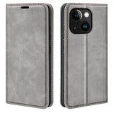 Retro-skin Magnetic Suction Leather Phone Case, For iPhone 15 Pro Max, For iPhone 15 Pro, For iPhone 15 Plus, For iPhone 15