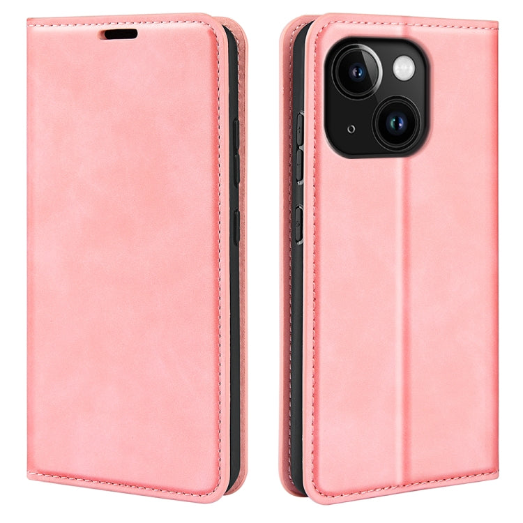 Retro-skin Magnetic Suction Leather Phone Case, For iPhone 15 Pro Max, For iPhone 15 Pro, For iPhone 15 Plus, For iPhone 15