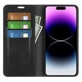 Retro-skin Magnetic Suction Leather Phone Case, For iPhone 15 Pro Max, For iPhone 15 Pro, For iPhone 15 Plus, For iPhone 15