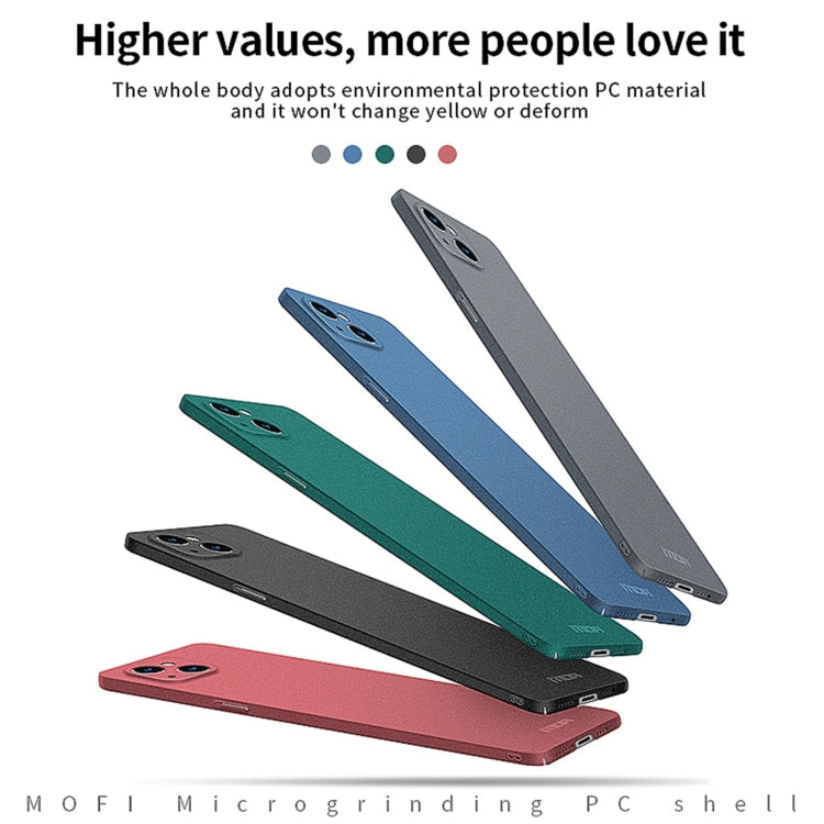 MOFI Fandun Series Frosted PC Ultra-thin All-inclusive Phone Case, For iPhone 15 Pro Max, For iPhone 15 Pro, For iPhone 15 Plus, For iPhone 15, For iPhone 17e / 16e