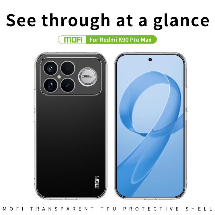 MOFI Ming Series Ultra-thin TPU Phone Case, For Redmi K90 Pro Max / Poco F8 Ultra, For Xiaomi Redmi K90, For Xiaomi Poco F8 Pro, For Redmi 15 5G Global / 15 4G SEA 169.5mm, For Xiaomi Redmi K70 / K70 Pro, For Xiaomi Redmi 12R / Note 12R