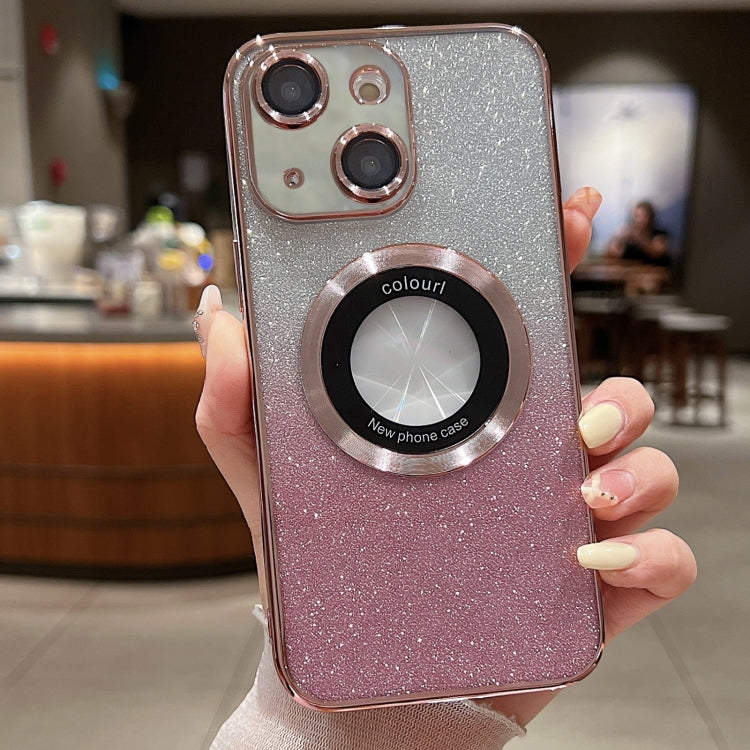 Gradient Glitter Electroplating MagSafe TPU Phone Case, For iPhone 16 Pro, For iPhone 16 Plus, For iPhone 15 Pro Max, For iPhone 15 Pro, For iPhone 15 Plus, For iPhone 15, For iPhone 14 Plus