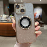 Gradient Glitter Electroplating MagSafe TPU Phone Case, For iPhone 14, For iPhone 14 Pro, For iPhone 14 Pro Max, For iPhone 13 Pro Max, For iPhone 13 Pro, For iPhone 13