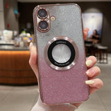 Gradient Glitter Electroplating MagSafe TPU Phone Case, For iPhone 17e / 16e, For iPhone 17 Pro Max, For iPhone 17 Pro, For iPhone 17, For iPhone Air, For iPhone 16 Pro Max