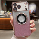 Gradient Glitter Electroplating MagSafe TPU Phone Case, For iPhone 17e / 16e, For iPhone 17 Pro Max, For iPhone 17 Pro, For iPhone 17, For iPhone Air, For iPhone 16 Pro Max