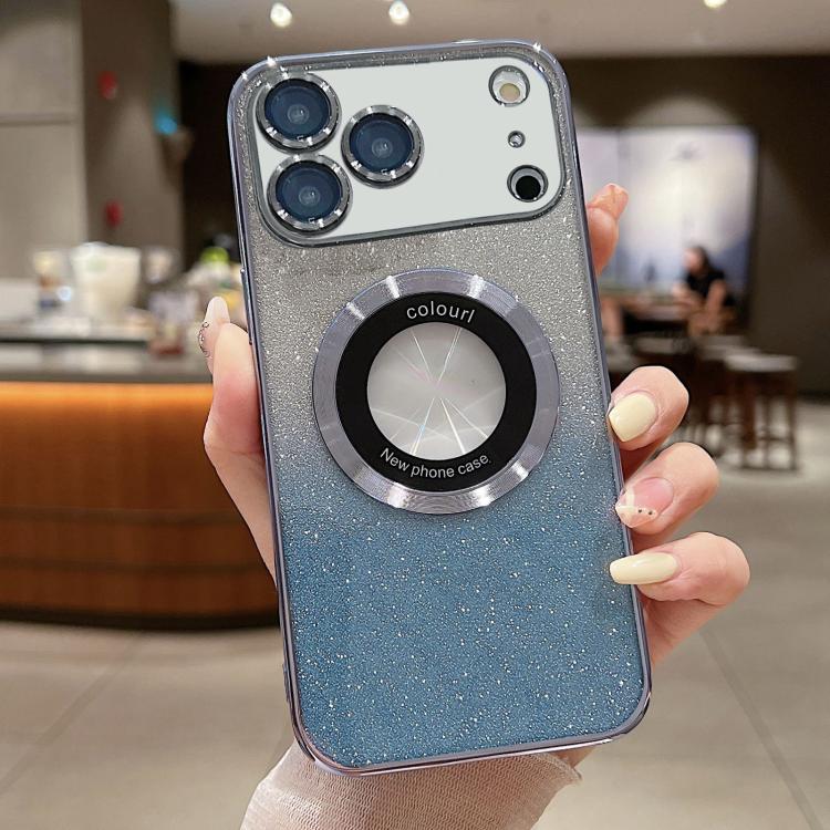 Gradient Glitter Electroplating MagSafe TPU Phone Case, For iPhone 17e / 16e, For iPhone 17 Pro Max, For iPhone 17 Pro, For iPhone 17, For iPhone Air, For iPhone 16 Pro Max