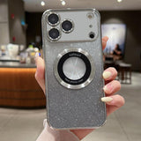 Gradient Glitter Electroplating MagSafe TPU Phone Case, For iPhone 17e / 16e, For iPhone 17 Pro Max, For iPhone 17 Pro, For iPhone 17, For iPhone Air, For iPhone 16 Pro Max