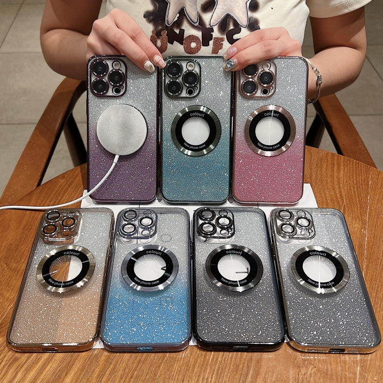 Gradient Glitter Electroplating MagSafe TPU Phone Case, For iPhone 12, For iPhone 12 Pro Max, For iPhone 12 Pro, For iPhone 11 Pro Max, For iPhone 11, For iPhone 11 Pro