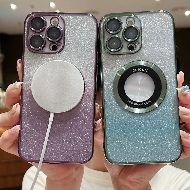 Gradient Glitter Electroplating MagSafe TPU Phone Case, For iPhone 12, For iPhone 12 Pro Max, For iPhone 12 Pro, For iPhone 11 Pro Max, For iPhone 11, For iPhone 11 Pro