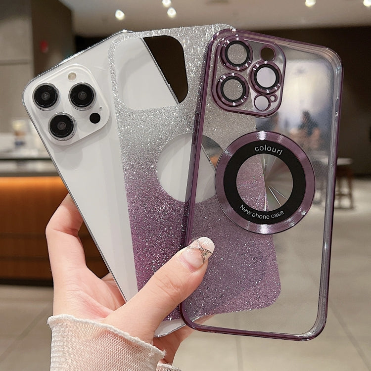 Gradient Glitter Electroplating MagSafe TPU Phone Case, For iPhone 17e / 16e, For iPhone 17 Pro Max, For iPhone 17 Pro, For iPhone 17, For iPhone Air, For iPhone 16 Pro Max