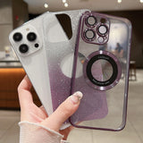 Gradient Glitter Electroplating MagSafe TPU Phone Case, For iPhone 16 Pro, For iPhone 16 Plus, For iPhone 15 Pro Max, For iPhone 15 Pro, For iPhone 15 Plus, For iPhone 15, For iPhone 14 Plus