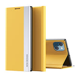 Side Electroplated Adsorption Leather Phone Case, For iPhone 15