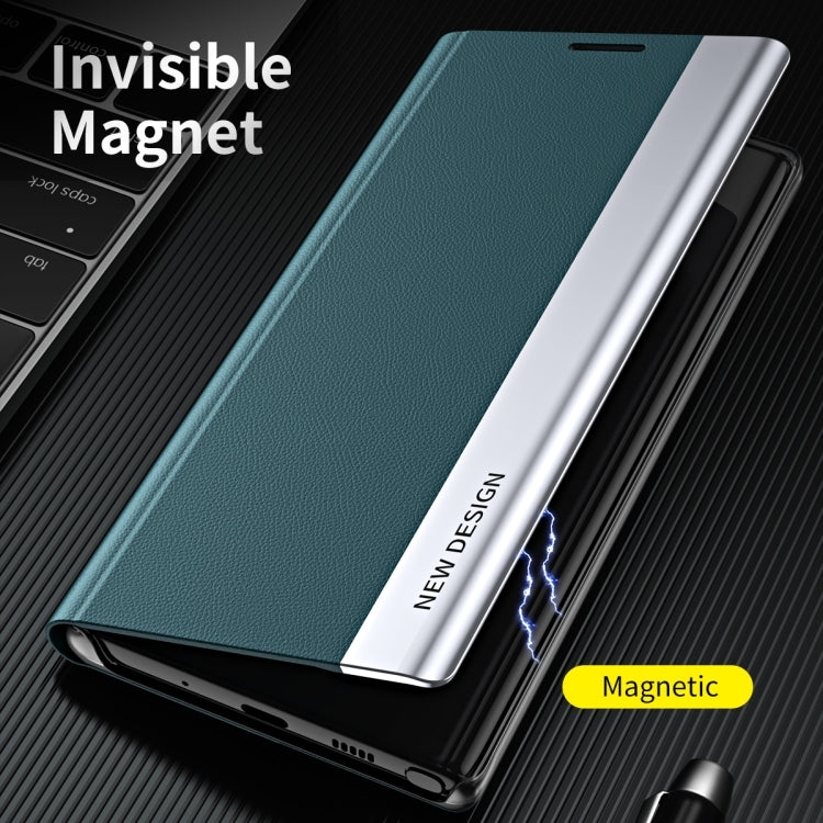 Side Electroplated Adsorption Leather Phone Case, For iPhone 16 Pro, For iPhone 16 Plus, For iPhone 16, For iPhone 15 Pro Max, For iPhone 15 Pro, For iPhone 15 Plus