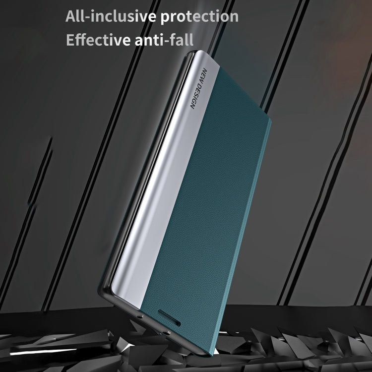 Side Electroplated Adsorption Leather Phone Case, For iPhone 15
